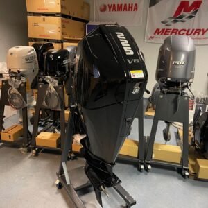 Mercury 225 HP extra long shaft F225 DS (including digital remote control, gauges and stainless steel propeller)