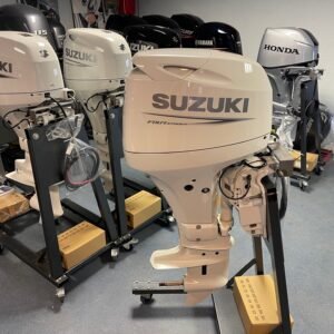 Suzuki 60 HP long shaft DF60 ATL white (including remote control, gauges and propeller)