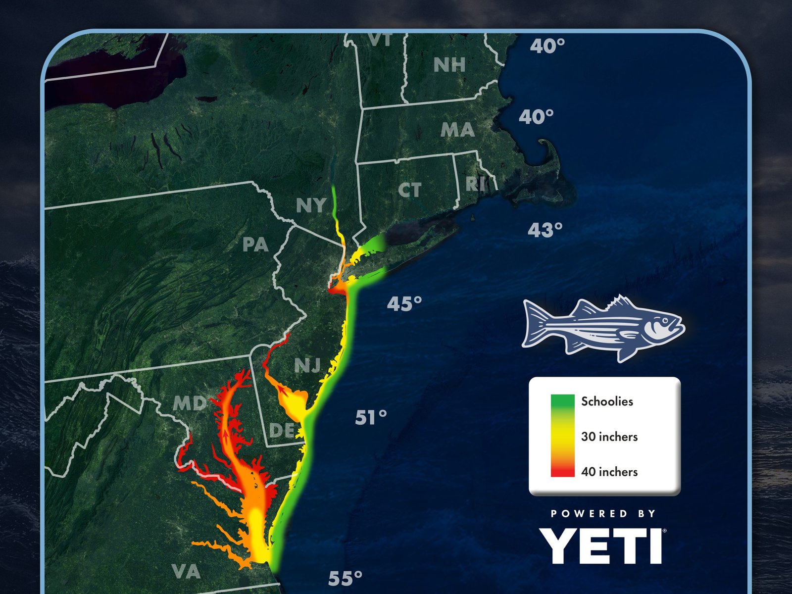 Read more about the article Striper Migration Map – April 10, 2026