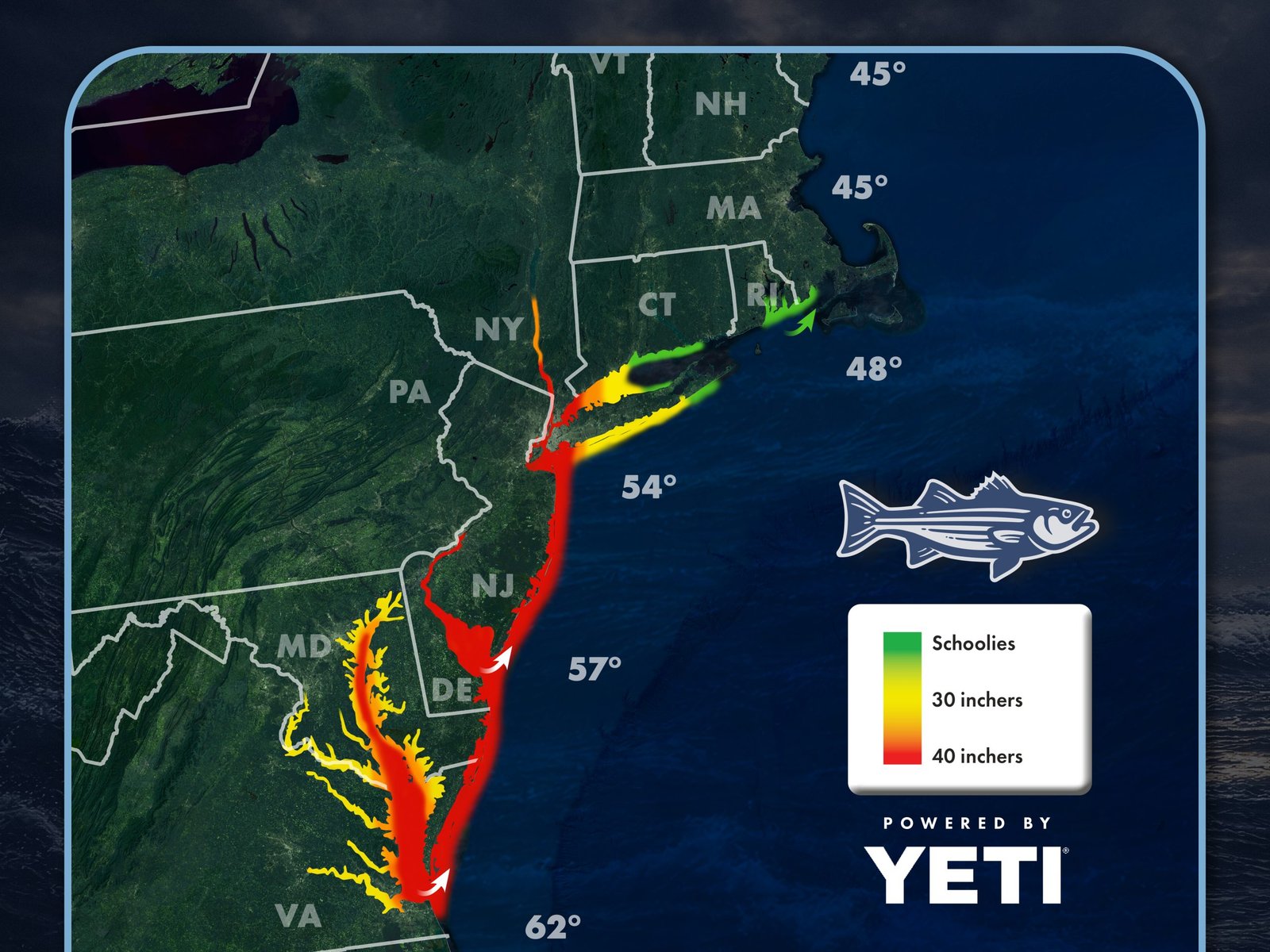 You are currently viewing Striper Migration Map – April 24, 2026
