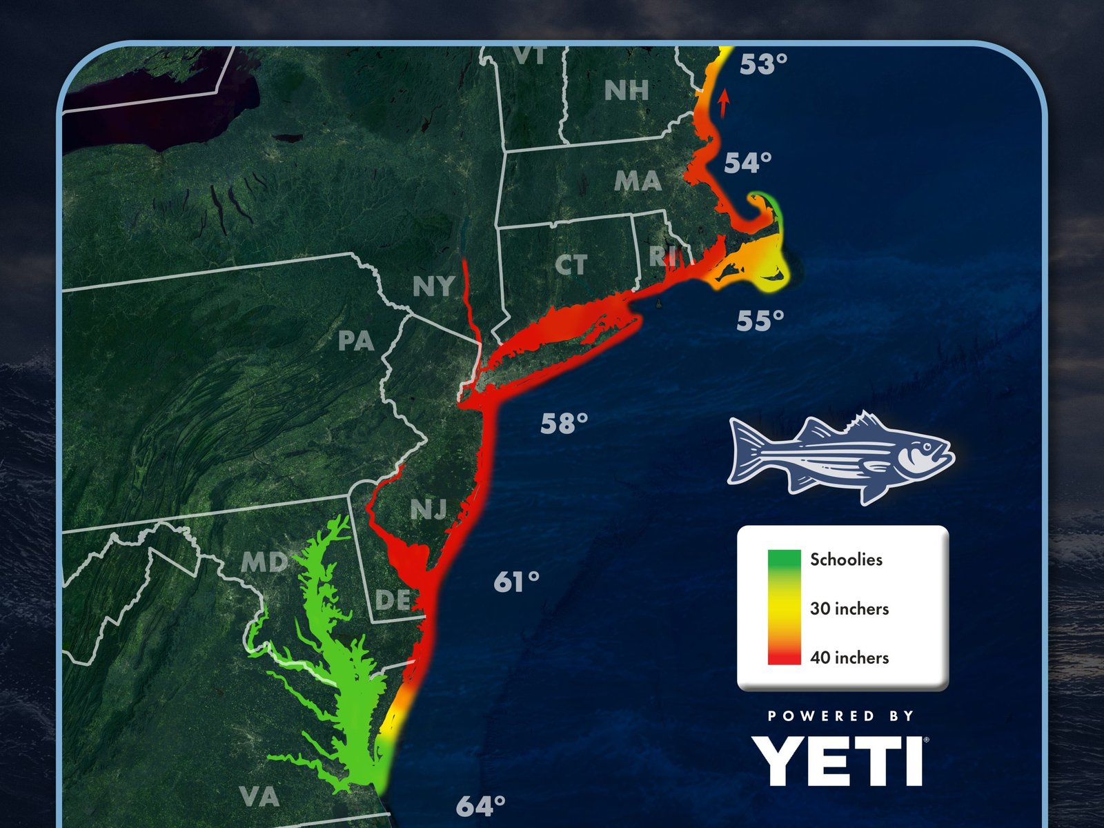 Read more about the article Striper Migration Map – May 22, 2026